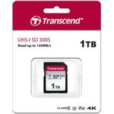 Transcend 1TB SDXC 300S geheugenkaart UHS-I, C10, U3, V30, 4K, Full HD - TS1TSDC300S