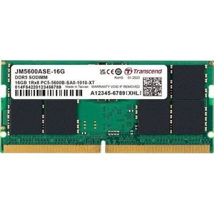Transcend SO-DIMM 16GB JetRam DDR5 5600MHz 1Rx8 2Gx8 CL46 1,1V (1 x 16GB, 5600 MHz, DDR5 RAM, SO-DIMM), RAM