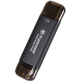Transcend ESD310C - Externe SSD - 256 GB - USB 3.2 Gen 2 - USB-C - Zwart