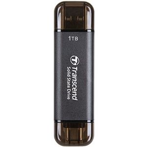Transcend ts1tesd310c esd310c external ssd, 1tb, usb type-c/ type-a, 10gbps