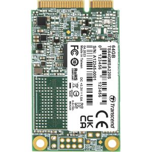 Transcend - MSA220S - SSD - 64GB - mSATA 3D NAND - SATA3