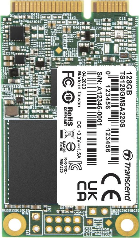 Transcend - 220S - SSD - 128 GB - mSATA - SATA III 6 Gb/s