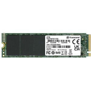 Transcend SSD 2TB Transcend M.2 MTE115S (M.2 2280) PCIe Gen3 x4 NVMe (2000 GB, M.2 2280), SSD