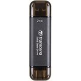 Transcend ESD310 SSD - 2TB - Zwart - External hard drive SSD - USB 3.2 Gen 2x1