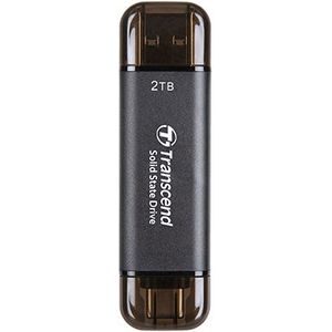 Transcend ESD310 SSD - 2TB - Zwart - External hard drive SSD - USB 3.2 Gen 2x1