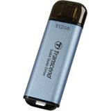 Transcend - ESD300 - Draagbare SSD - Blauw - 512GB - USB Type-C