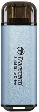 Transcend - ESD300 - Draagbare SSD - Blauw - 512GB - USB Type-C