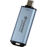 Transcend - ESD300C - Draagbare SSD - Blauw - 1TB - USB Type-C