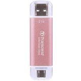 Transcend ESD310 2TB Roze - USB Type-A en Type-C