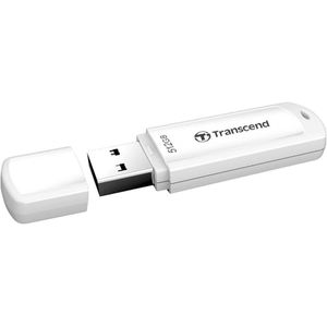 Transcend JetFlash 730 512 GB USB 3.1 Gen 1 (512 GB, USB A), USB-stick, Wit