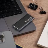 Transcend ESD265C - SSD - 2 TB - Extern - USB-C - IJzergrijs
