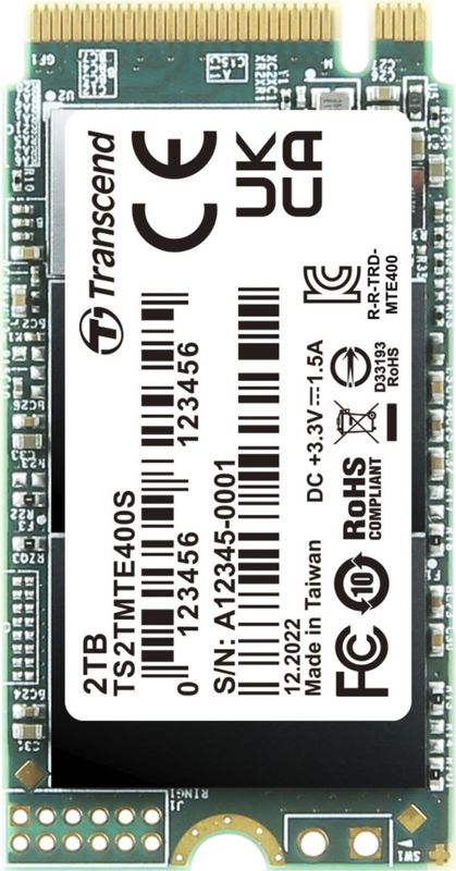 Transcend MTS400S SSD 2 TB - PCIe M.2 NVMe