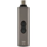 Transcend ESD330C - Externe SSD 2TB - USB 3.2 - Zilver/Bruin