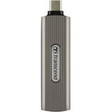 Transcend ESD330C - Externe SSD 2TB - USB 3.2 - Zilver/Bruin