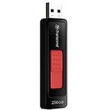 Transcend TS256GJF760 USB-stick Retail 256 GB Zwart/rood TS256GJF760 USB 3.2 Gen 1 (USB 3.0)