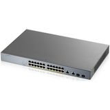 Zyxel GS1350-26HP Switch - Managed - L2 - Gigabit - PoE - Grijs