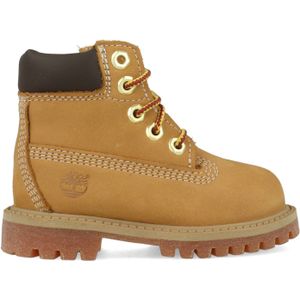 Timberland Unisex kinderen 6 inch premium waterdichte (peuter) veterlaarzen, Geel Wheat Nubuck, 22 EU