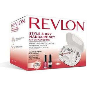Revlon - Style & Dry - Manicure-Pedicureset - Met Oplaadlampje - 13 Opzetstukken