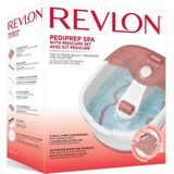 Revlon Verzorging Foot & Nail Care Pediprep Spa Voetbad + Storage Pouch + Emery Board + 2x Bamboo Cuticle Pusher + Cuticle Scissors + 2x Toe Separator + Nail Brush + Nail Cleaner and Cuticle Pusher