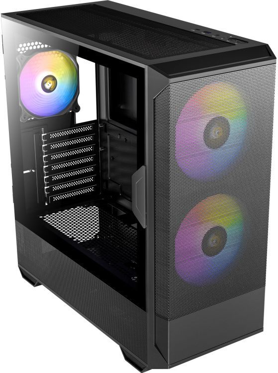 Antec - Pc-behuizing - Midi Tower - Kunststof, Staal - Zijvenster, RGB-verlichting