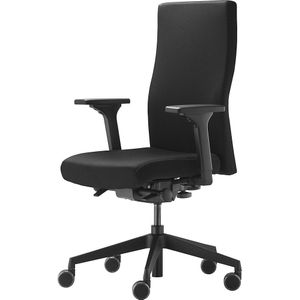 TREND OFFICE Trendoffice to-Strike Comfort pro sk 9248, testwinnaar Stiftung Warentest, ergonomische bureaustoel met 4D-armleuningen, in hoogte verstelbare rugleuning, by Dauphin (zwart)
