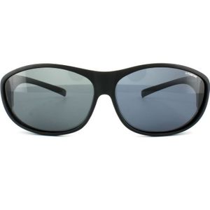 Polaroid suncovers ovale unisex mat zwart grijze gepolariseerde zonnebril | Sunglasses