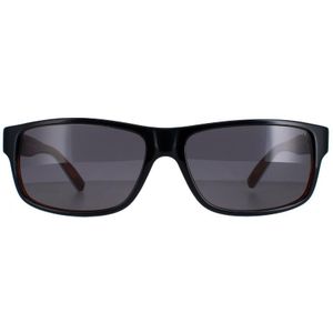 Tommy Hilfiger 1042/N/S UNO/Y1 zwart wit hoorn grijs zonnebril