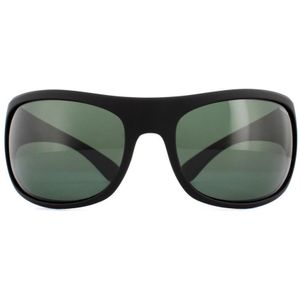 Polaroid Sport Wrap unisex zwart groen gepolariseerde zonnebril