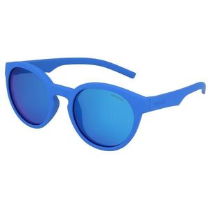 Polaroid Kids PLD 8019/S Sunglasses, Bluette/Greyblmirror Pz, 45