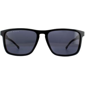 BOSS 0921/S zonnebril voor heren, zwart (zwart/gymnastiekgrijs), 55, Zwart (zwart/grijs gymnastiek)