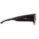 Polaroid suncovers semi -randloze unisex havana bruine gepolariseerde zonnebril | Sunglasses