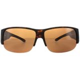 Polaroid suncovers semi -randloze unisex havana bruine gepolariseerde zonnebril | Sunglasses