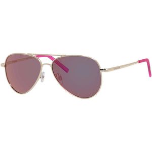 Polaroid Kinderen Zonnebril PLD 8015/N J5G AI Goud Grijs Roze Spiegel Gepolariseerd | Sunglasses