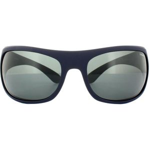 Polaroid Sport Wrap unisex mat donkerblauw grijs gepolariseerde zonnebril | Sunglasses