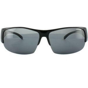 Polaroid suncovers semi -randloze unisex zwart grijze gepolariseerde zonnebril | Sunglasses