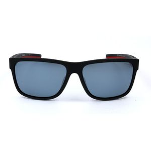 Polaroid Sport Rectangle Mens Black Red Gray Silver Mirror Polariseerde zonnebril | Sunglasses