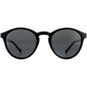 Polaroid PLD 1013/S Herren-Sonnenbrille Vollrand Rund Kunststoff-Gestell, schwarz