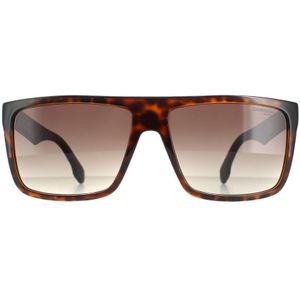 Carrera rechthoek unisex havana mat zwart bruin gradiënt 5039/s | Sunglasses