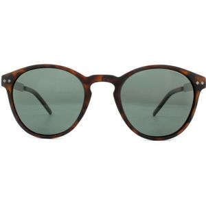 Polaroid ronde unisex mat Havana groen gepolariseerde zonnebril | Sunglasses