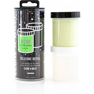 Clone-A-Willy Refill Glow In The Dark Silicone Groen