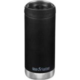 Klean Kanteen - Isolatiefles TKWide 355lml/12oz met koffiedop - Black - drinkbeker - koffie to go beker