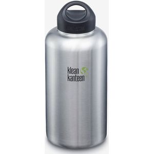 Klean Kanteen Brede drinkfles voor heren, geborsteld roestvrij, één maat