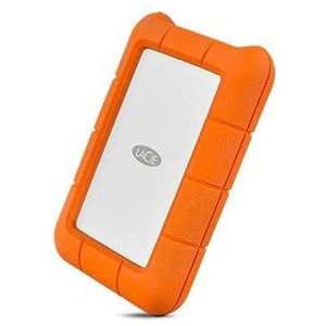 LaCie Rugged USB-C 2 TB, draagbare externe harde schijf, valbestendig, schokbestendig, stof, regen, voor Mac en pc, STFR2000800)