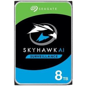 Seagate SkyHawk AI interne harde schijf 8 TB 7200 RPM 256 MB 3.5" SATA III