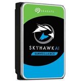 Seagate SkyHawk AI interne bewakingsharde schijf HDD 12 TB, 3,5 inch, SATA 6 Gb/s, 256 MB cache, DVR-/NVR-beveiligingscamerasysteem, Rescue-diensten, modelnr.: ST12000VE001