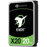 Seagate Exos X20, 20 TB, interne harde schijf, 3,5-inch Hyperscale SAS HDD, 12Gb/s, 7200 RPM, MTBF van 2,5 miljoen uur, 512e/4Kn (FastFormat), lage latentie met Enhanced Caching (ST20000NM002D)