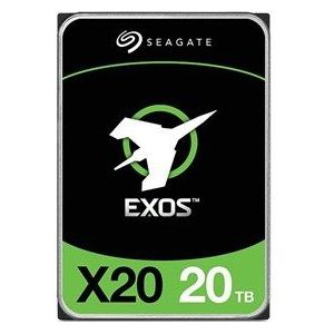 Seagate Exos X20, 20 TB, interne harde schijf, 3,5-inch Hyperscale SAS HDD, 12Gb/s, 7200 RPM, MTBF van 2,5 miljoen uur, 512e/4Kn (FastFormat), lage latentie met Enhanced Caching (ST20000NM002D)