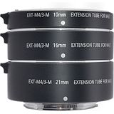 McoPlus MFT-mount Tussenring Metaal - Macro Set 10 + 16 + 21