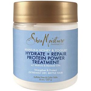 Shea Moisture Manuka Honey & Yogurt - Haarmasker Hydrate & Repair Protein Power Treatment - 227 gr