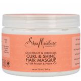 Shea Moisture Coconut & Hibiscus - Haarmasker - Curl & Shine Hair Masque - 340 g